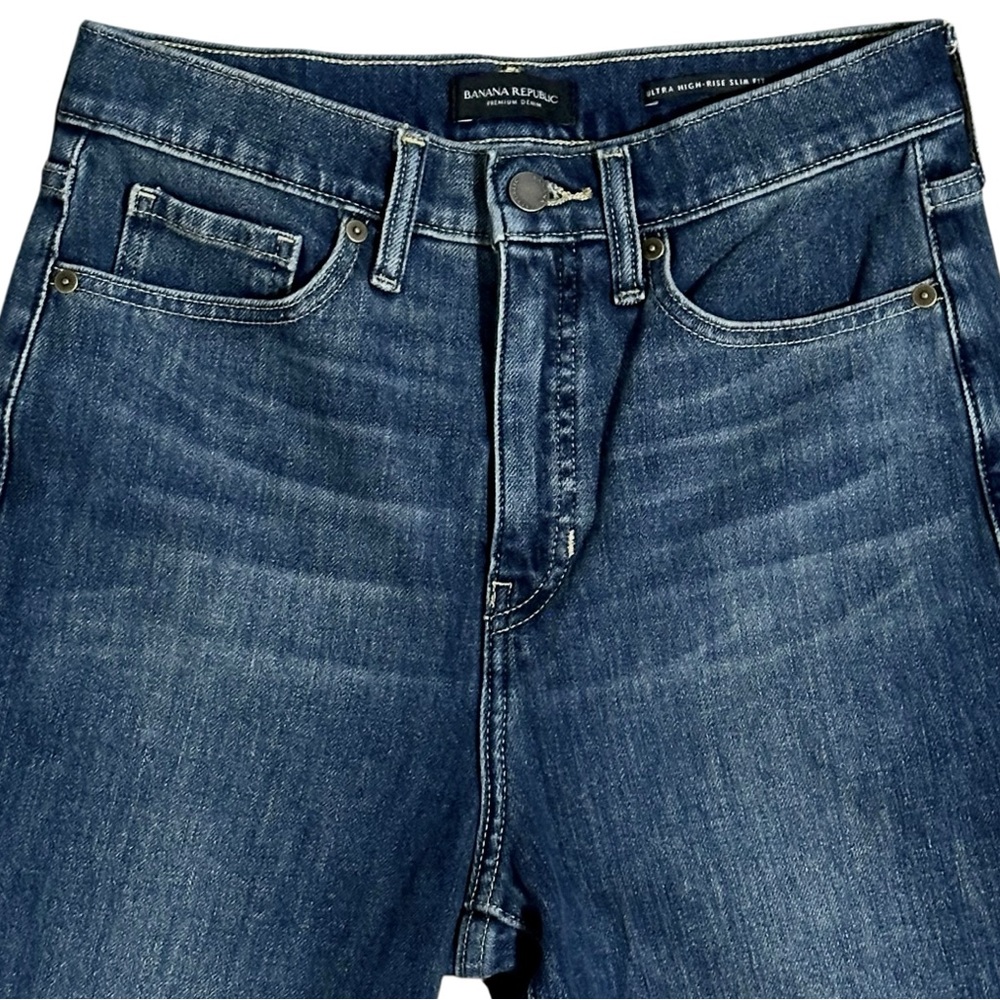 Banana Republic Women's High-Rise Slim Jeans 28 Short - Picture 4 of 10